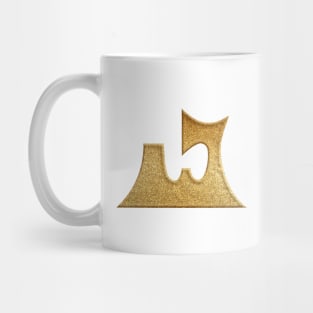 Aomori Prefecture Symbol in Gold Faux Mug